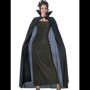 Full length cape with collar